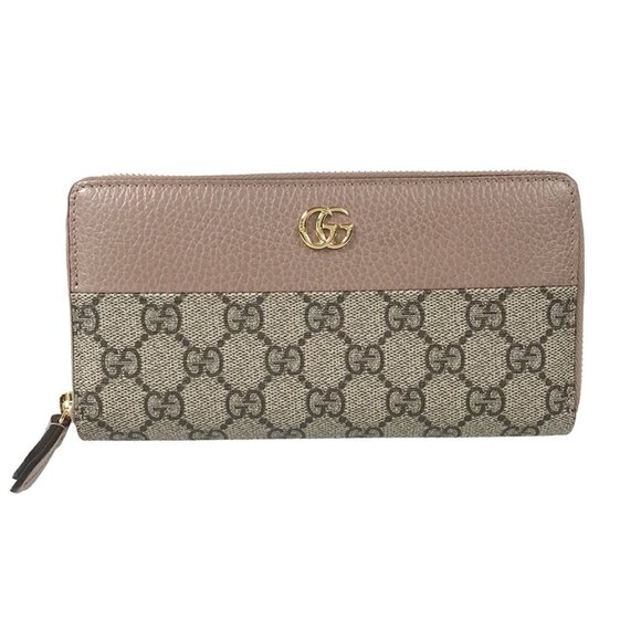 GUCCI GG Marmont 456117 Long wallet Round zipper - Picture 1 of 16
